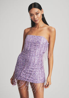 Heather Sequin Star Fringe Dress