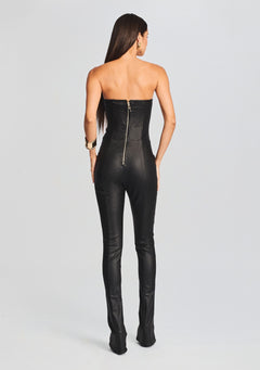 Brinley Coated Denim Jumpsuit