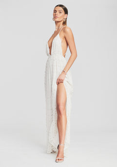 Zadie Embellished Silk Chiffon Dress