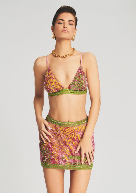 Pia Sequin Palm Bralette