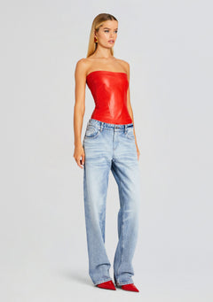 Veda Leather Top