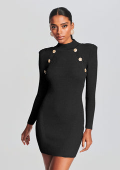 Aislinn Metallic Knit Dress