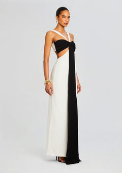 Elizabeth Bowed Evening Gown