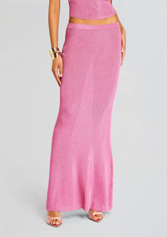 Harmony Metallic Knit Skirt
