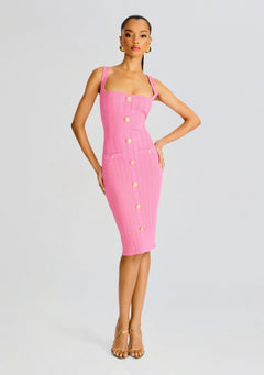 Laney Metallic Knit Dress