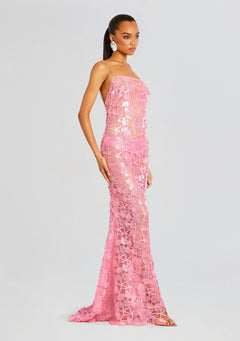 Delaina Sequin Lace Dress