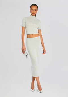 Koko Knit Tea Length Skirt