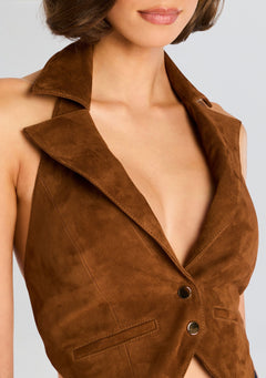 Josephine Suede Vest