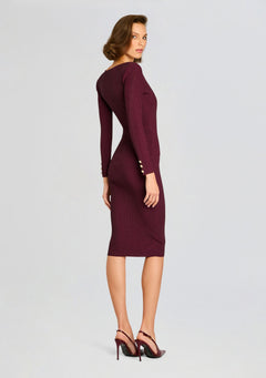 Sadelle Metallic Knit Dress