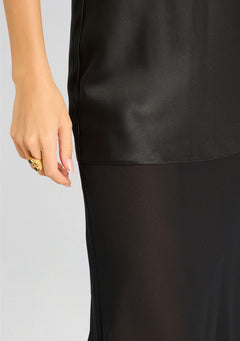 Vienna Satin Maxi Dress