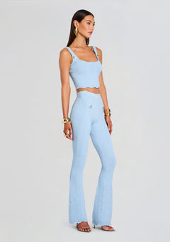 Aloe Metallic Rib Knit Top