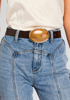 Dagmar High Waist Leather Belt