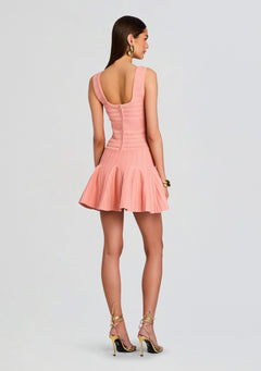 Brooke Metallic Bandage Knit Dress