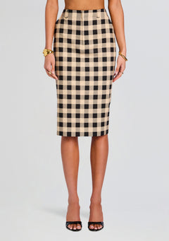Carl Linen Midi Skirt