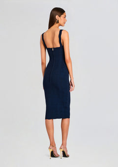 Kins Metallic Rib Knit Dress