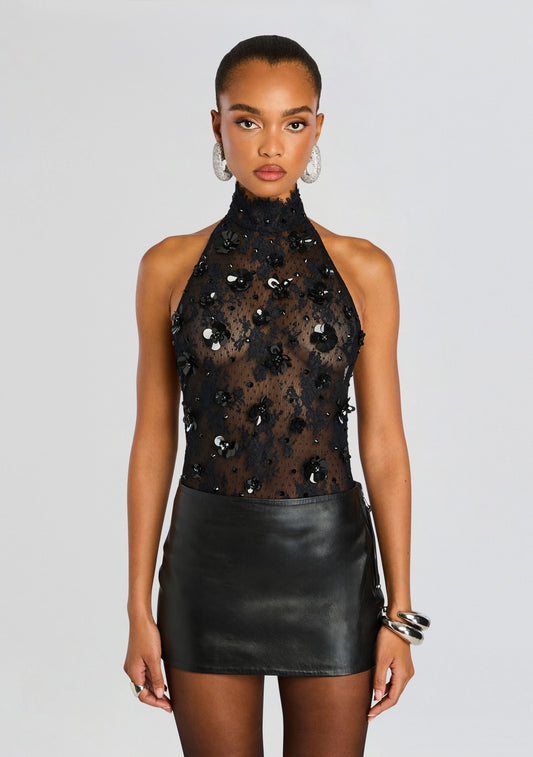 Saga Lace Embellished Bodysuit