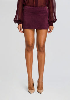 Valerie Suede Leather Skirt