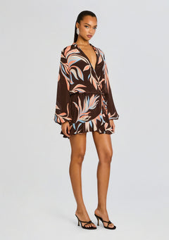 Fern Front Wrap Mini Dress