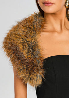 Salmee Faux Fur Romper