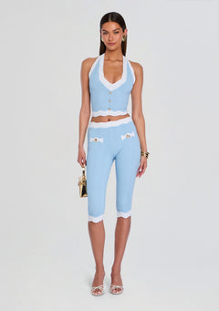 Bathilde Metallic Rib Knit Pant