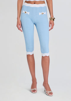 Bathilde Metallic Rib Knit Pant