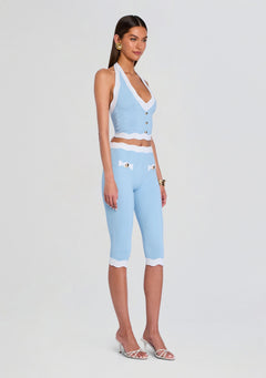 Bathilde Metallic Rib Knit Pant