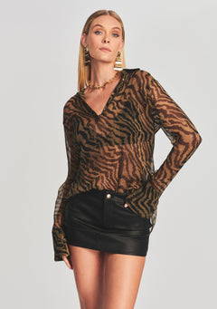 Joanna Silk Chiffon Shirt