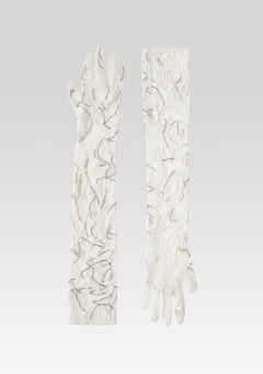 Royce Embellished Lace Gloves
