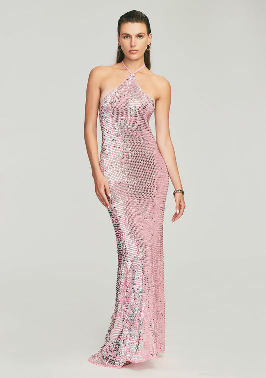 Isabel Sequin Crochet Dress