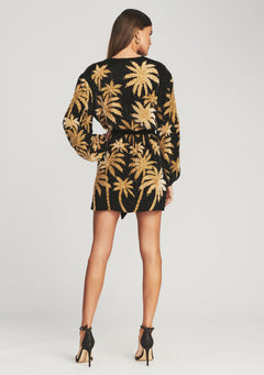 Gabrielle Sequin Palm Robe