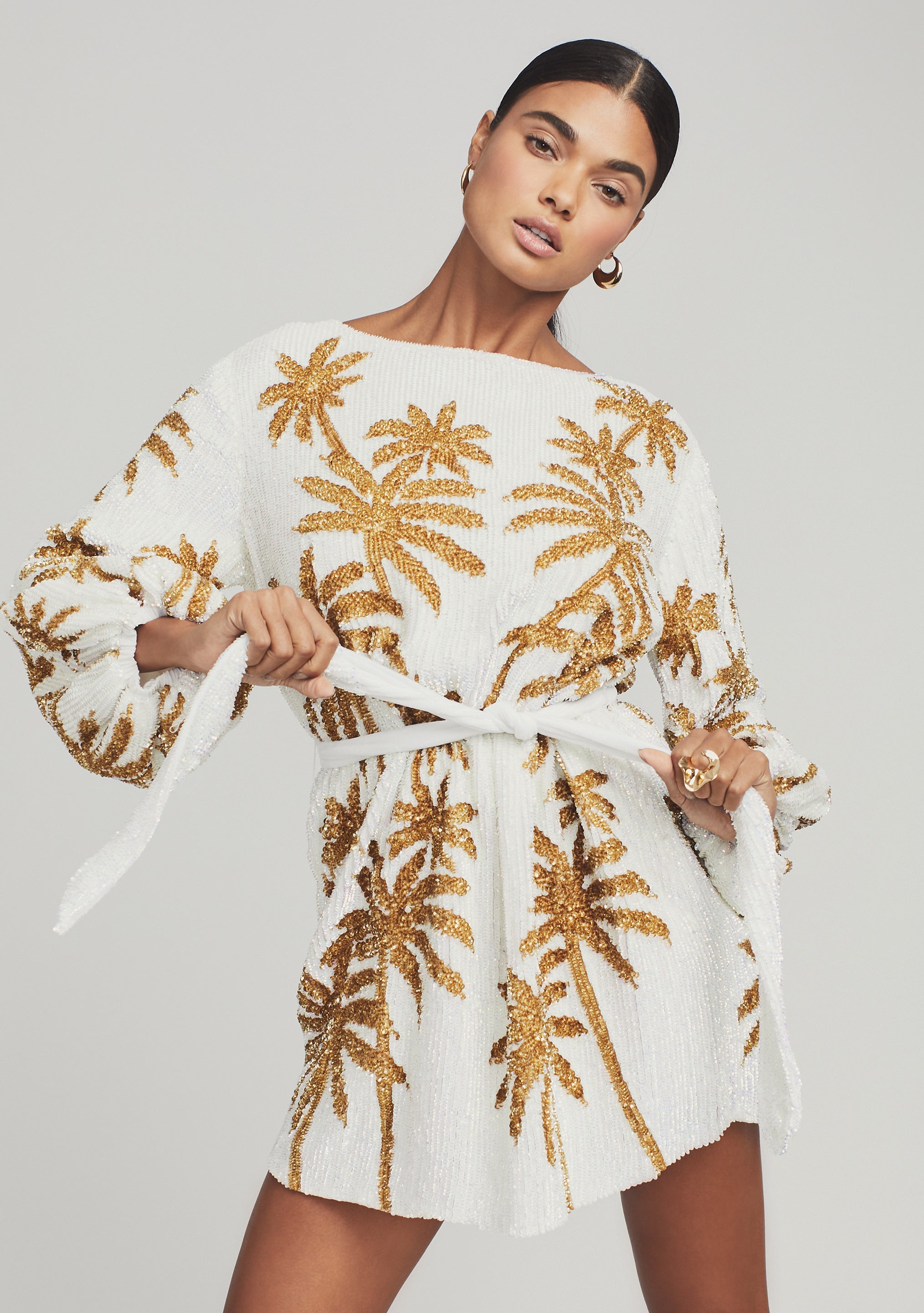 Grace Sequin Palm Dress