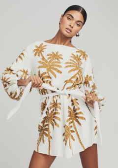 Grace Sequin Palm Dress
