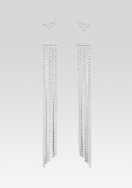Martini Drop Crystal Earring