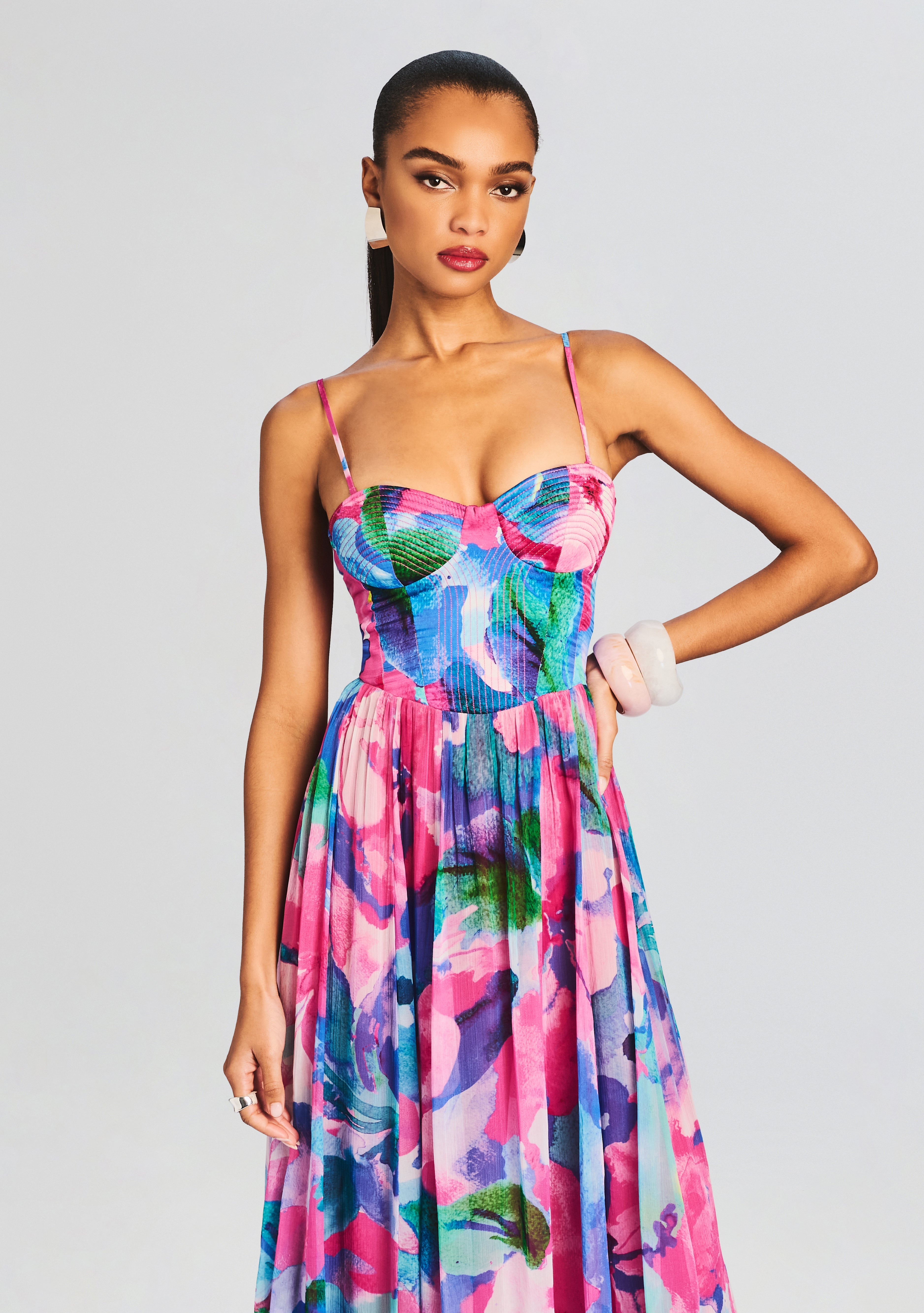 Vesa Corset Long Dress