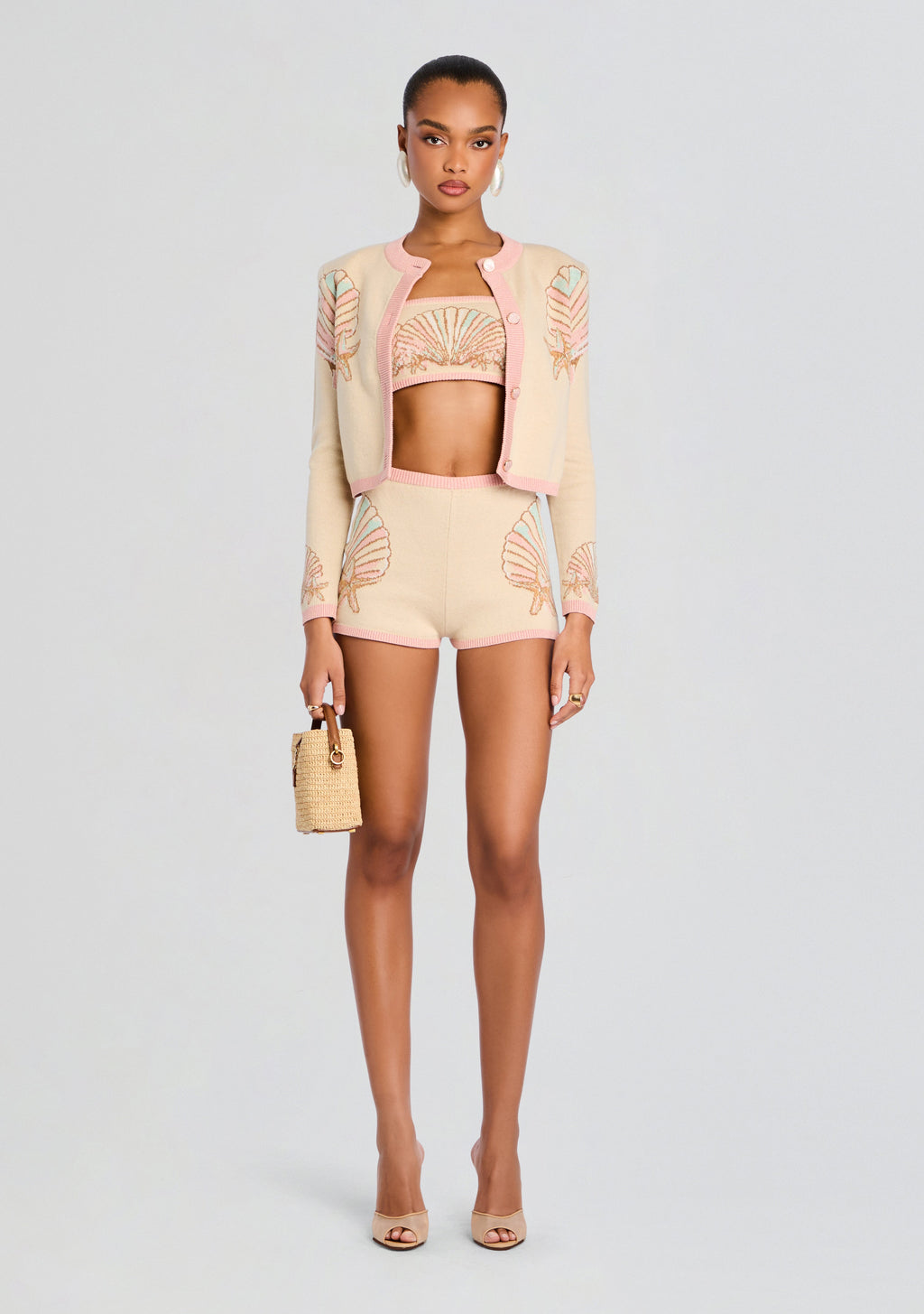 Bellina Metallic Knit Jacket