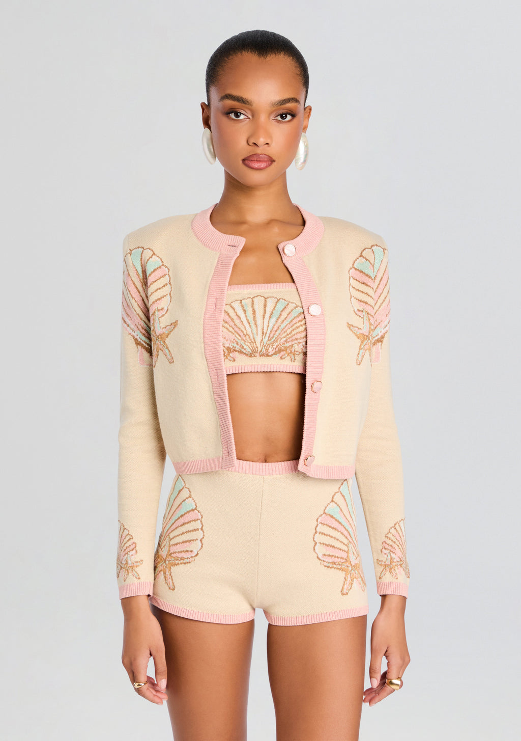 Bellina Metallic Knit Jacket