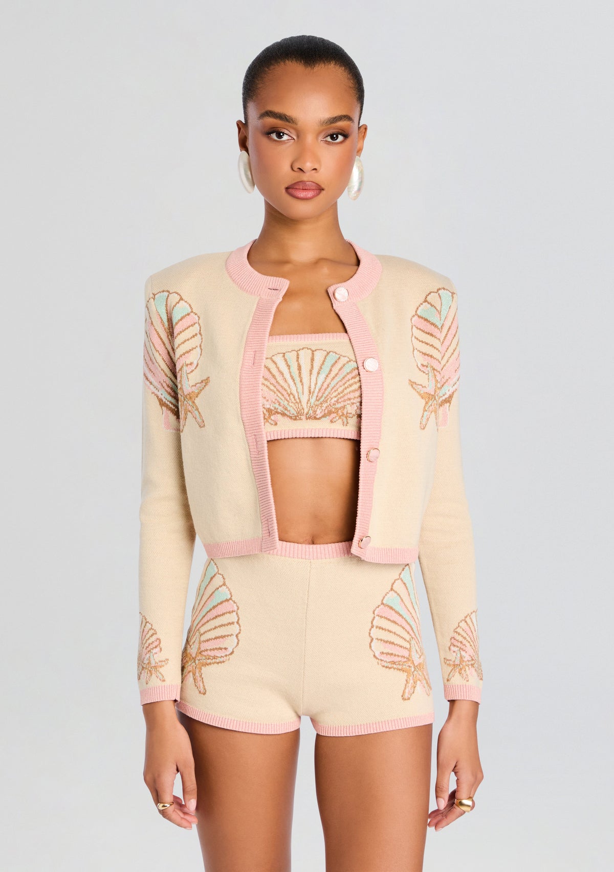 Bellina Metallic Knit Jacket