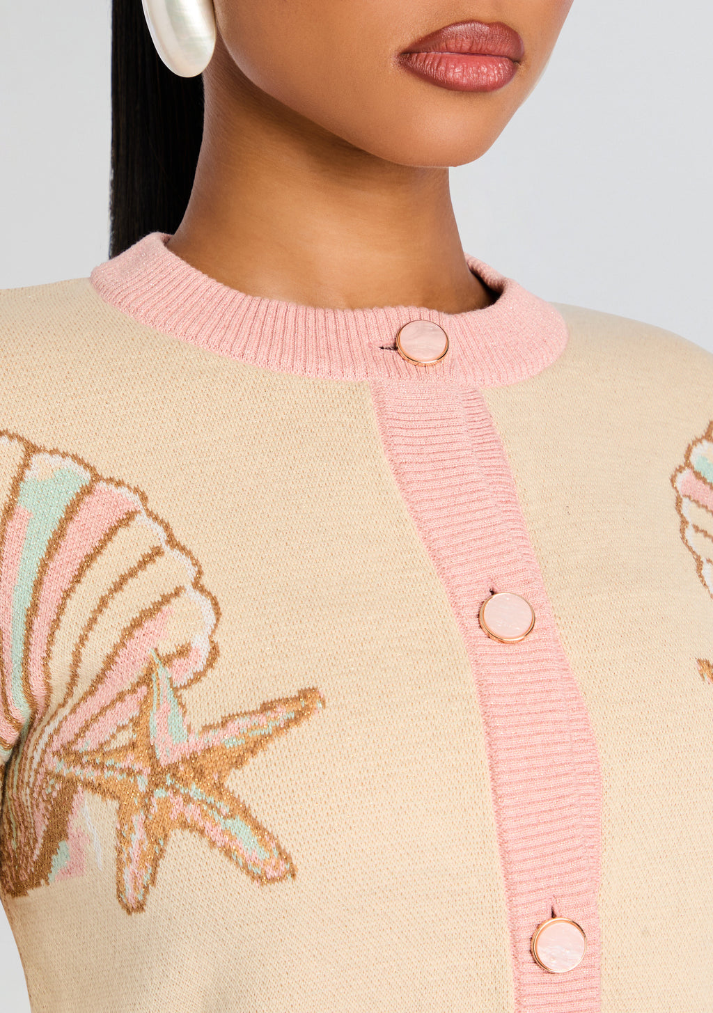Bellina Metallic Knit Jacket
