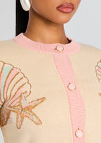 Bellina Metallic Knit Jacket