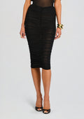 Auralee Mesh Midi Skirt