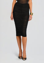 Auralee Mesh Midi Skirt