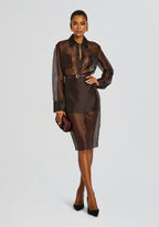 Elda Silk Midi Skirt
