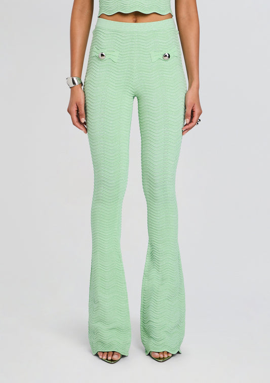 Joliet Metallic Rib Knit Pant
