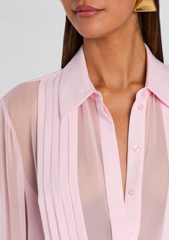 Meghan Panelled Silk Blouse