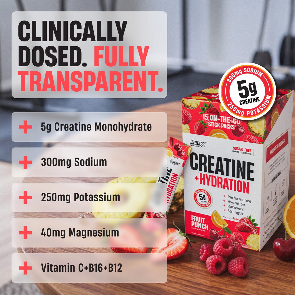 Creatine + Hydration Stick Packs