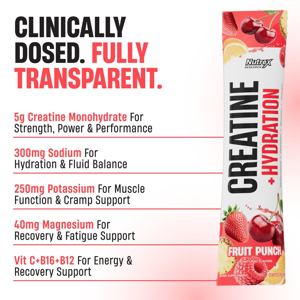 Creatine + Hydration Stick Packs