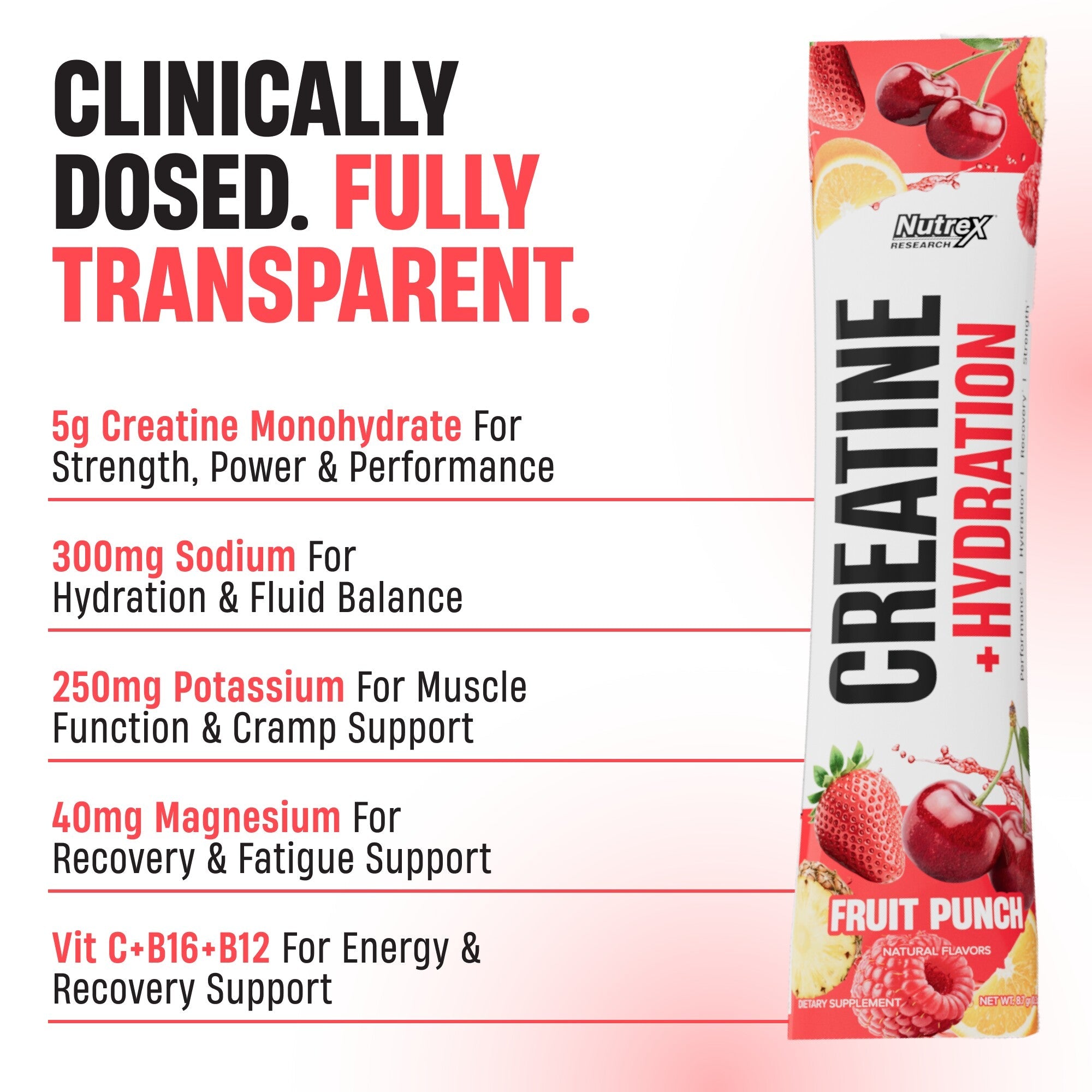 Creatine + Hydration Stick Packs