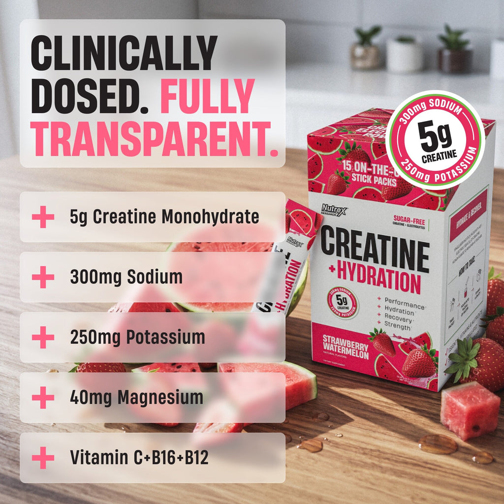Creatine + Hydration Stick Packs
