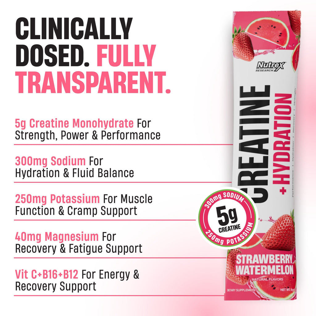Creatine + Hydration Stick Packs