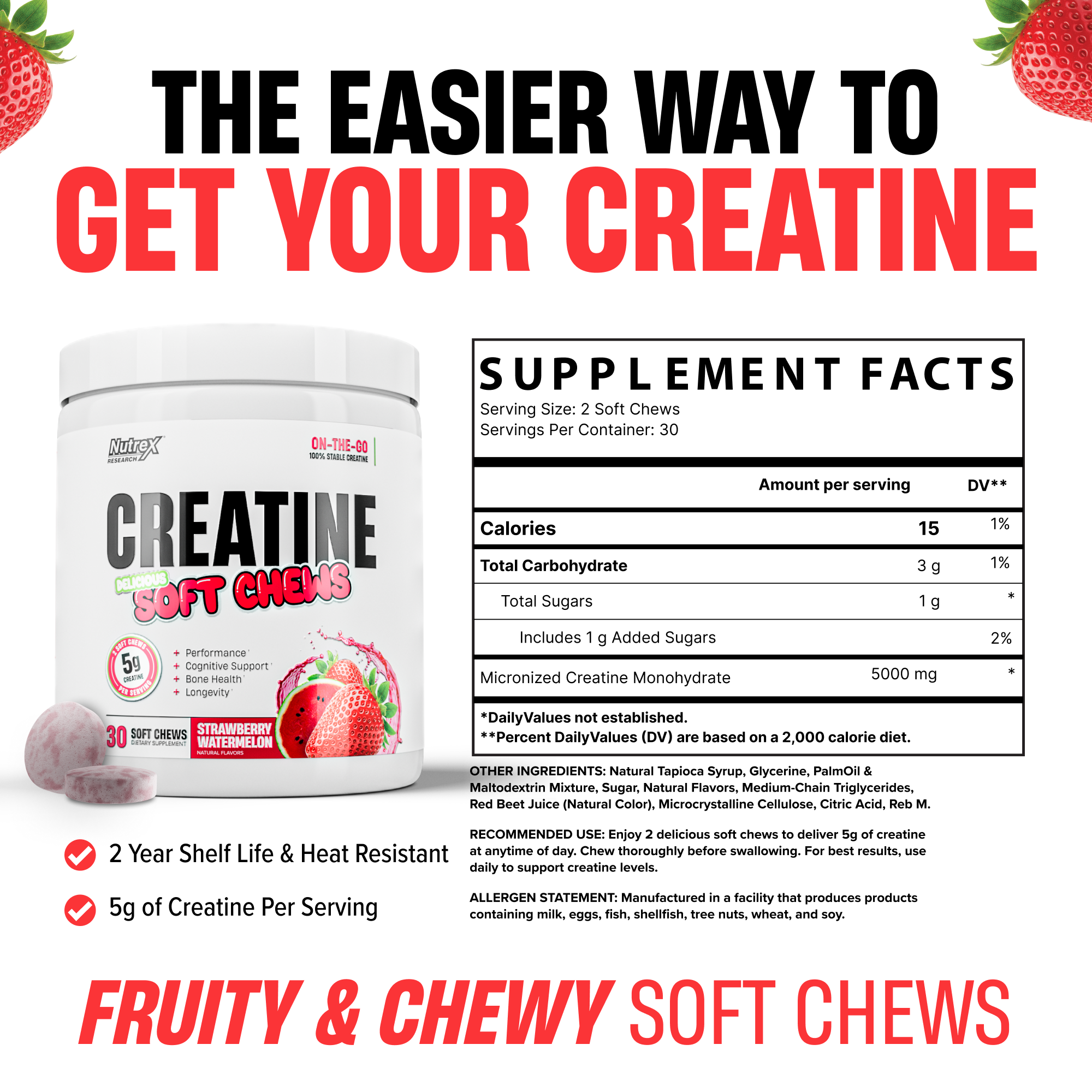 Creatine Soft Chews
